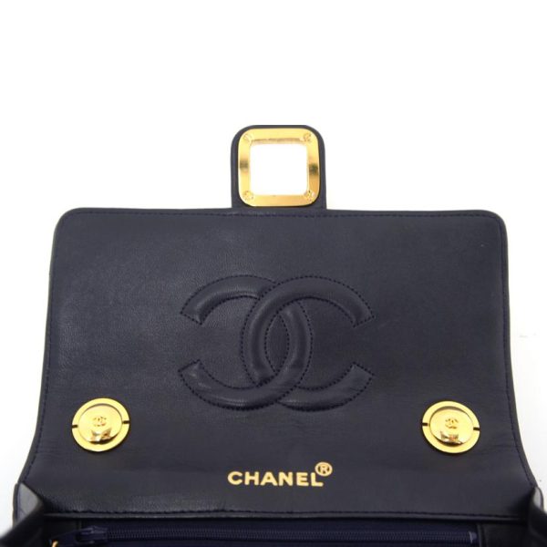 36737 6 Chanel V Stitch Shoulder Bag Black