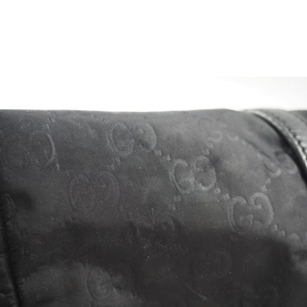 36786 6 Gucci Guccisima Nylon Two Way Tote Black