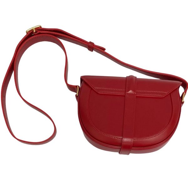 367b1922726 4 Celine 16 Leather Mini Shoulder Bag Red