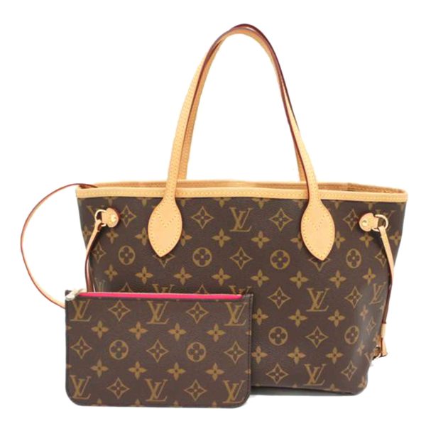 36844 1 LOUIS VUITTON Neverfull PM Tote Bag Monogram Pivoine