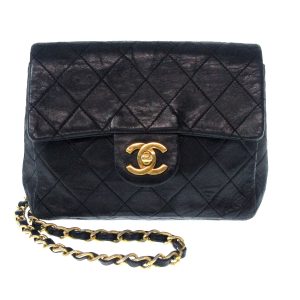 36846805 1 Chanel Matelasse Coco Mark Chain Shoulder Bag Lambskin Black Bordeaux