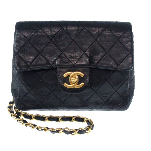 36846805 1 Chanel Mini Shoulder Bag Lambskin Black