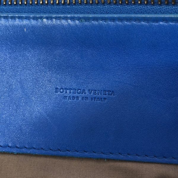 36847478 7 Bottega Veneta Intrecciato Clutch Bag Blue Leather