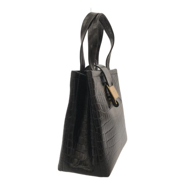 36847639 2 Salvatore Ferragamo Vara Embossed Leather Tote Bag Black