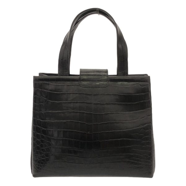 36847639 3 Salvatore Ferragamo Vara Embossed Leather Tote Bag Black