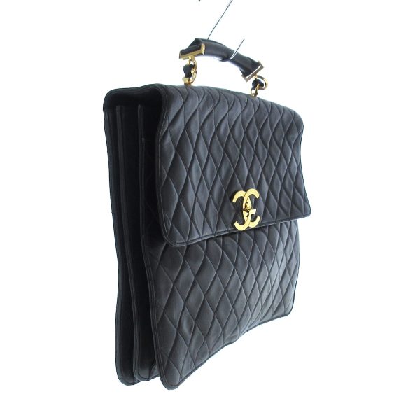 36851599 2 Chanel Business Bag Lambskin Black