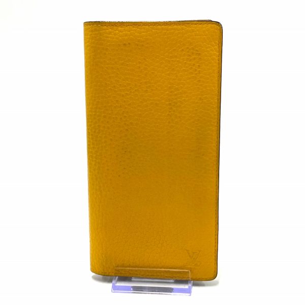 36851787 1 Louis Vuitton Portefeuille Brazza Taurillon Leather Long Wallet Ocher