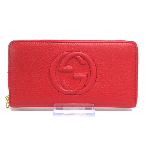 36851825 1 Gucci Soho Long Wallet Red Leather