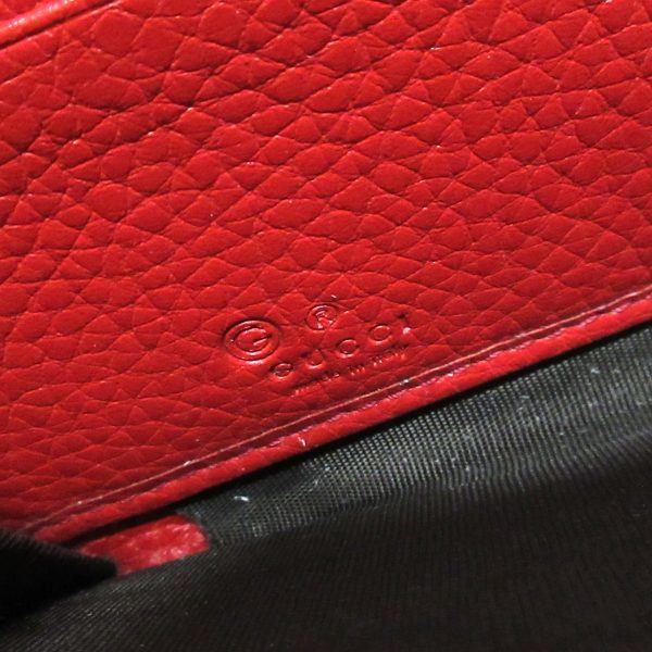 36851825 5 Gucci Soho Long Wallet Red Leather