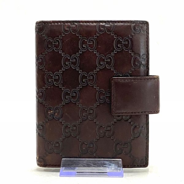 36853101 1 Gucci Shimaline Notebook Dark Brown Leather