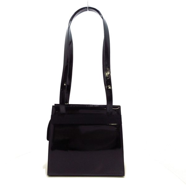 36853417 3 Salvatore Ferragamo Vara Enamel Shoulder Bag Black