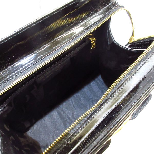 36853417 7 Salvatore Ferragamo Vara Enamel Shoulder Bag Black