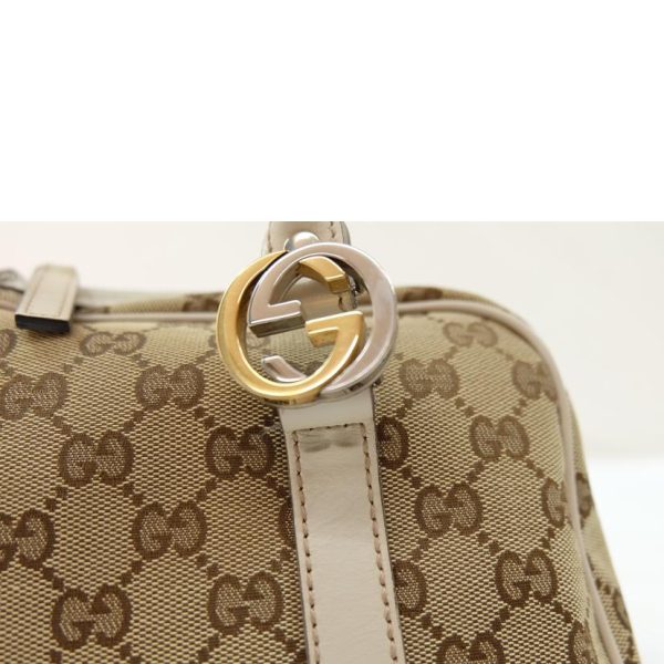 36879 7 Gucci GG Canvas Shoulder Bag Beige