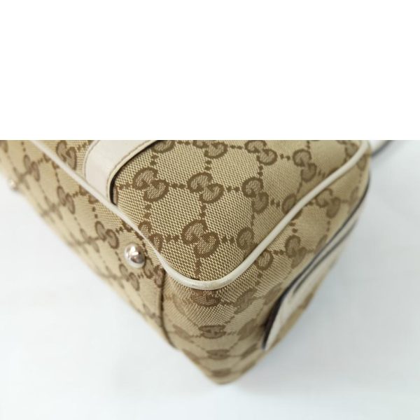 36879 8 Gucci GG Canvas Shoulder Bag Beige