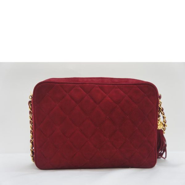 36883 2 Chanel Matelasse Fringe Chain Shoulder Bag Bordeaux