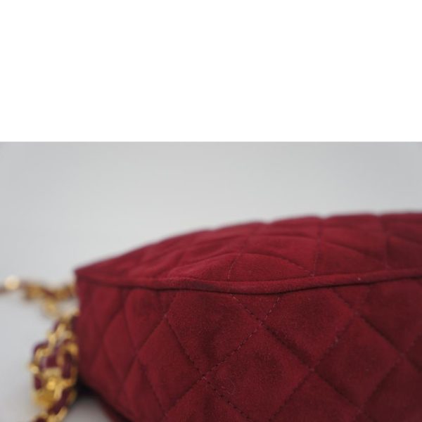 36883 7 Chanel Matelasse Fringe Chain Shoulder Bag Bordeaux