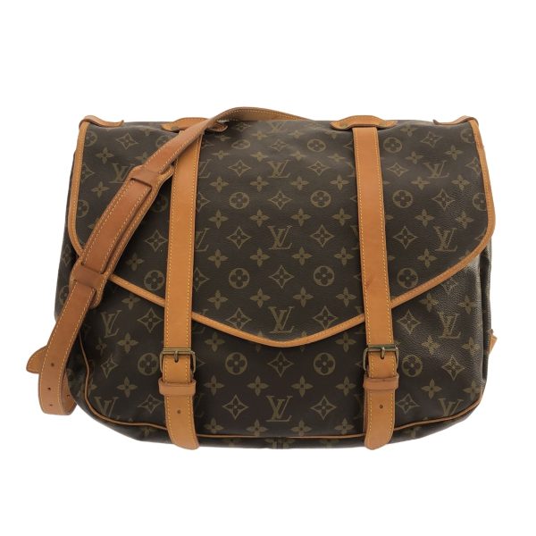 36897405 1 Louis Vuitton Saumur Monogram Canvas Shoulder Bag Brown