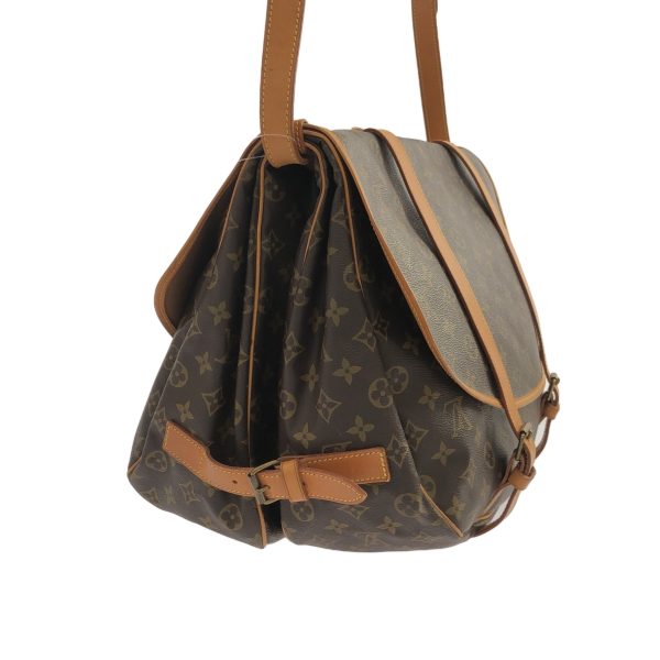 36897405 2 Louis Vuitton Saumur Monogram Canvas Shoulder Bag Brown