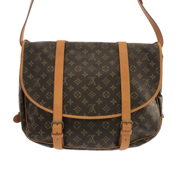 36897405 3 Louis Vuitton Saumur Monogram Canvas Shoulder Bag Brown