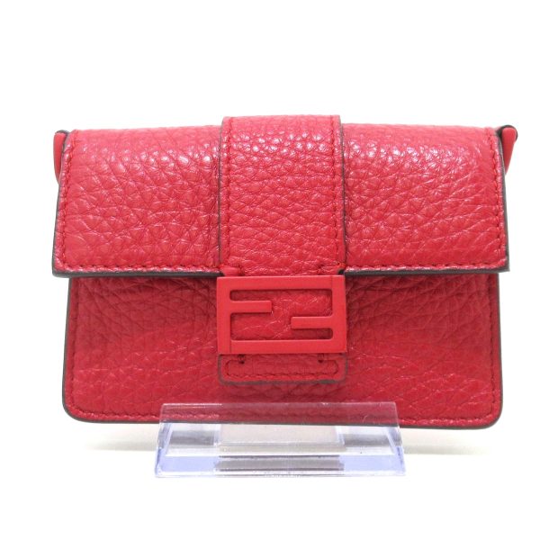 36899095 1 Fendi Card Case Leather Red