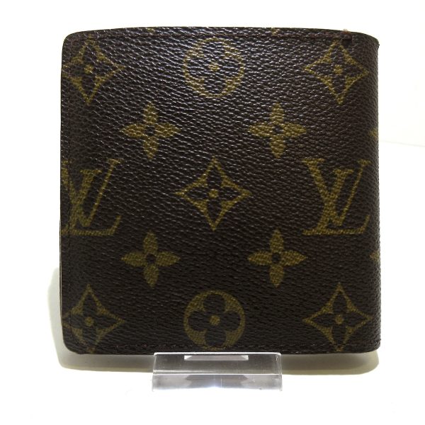 36899257 2 Louis Vuitton Porte Bier Cult Credit Monogram Canvas Bifold Wallet Brown