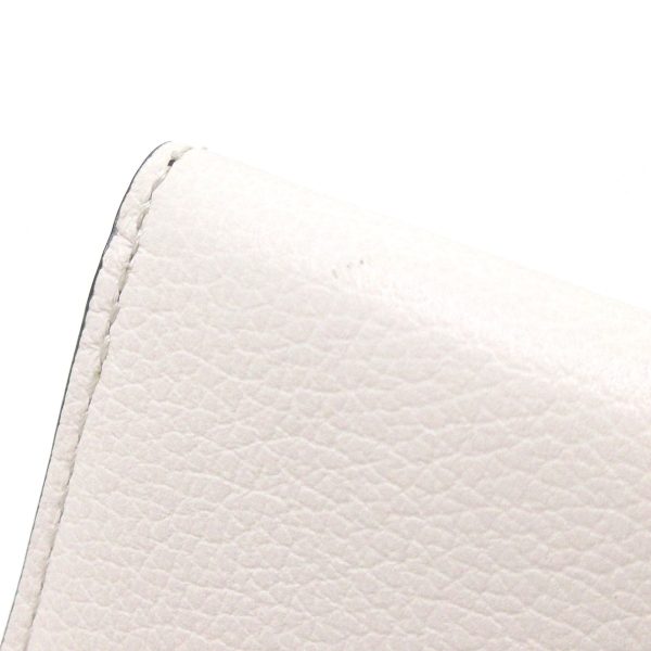 36901634 6 Louis Vuitton Portefeuille Rock Grain Calf Leather Trifold Wallet Noir Creme Rose