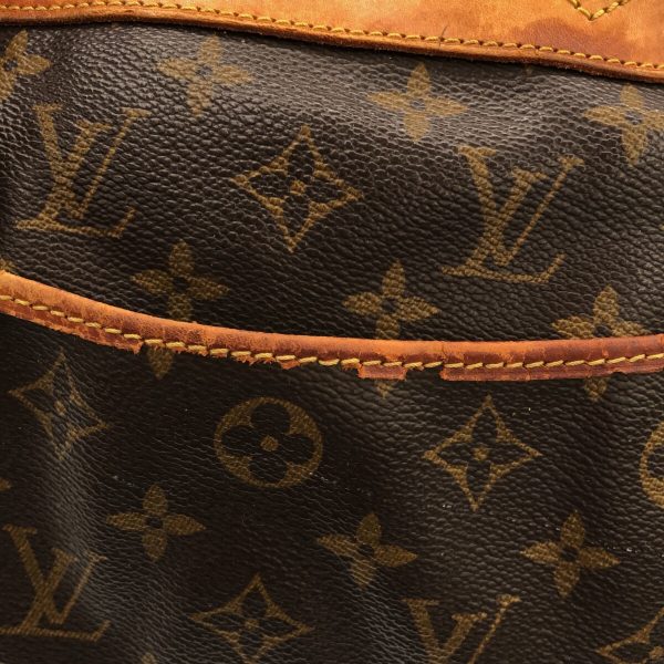 36901675 14 Louis Vuitton Deauville Monogram Canvas Handbag Brown