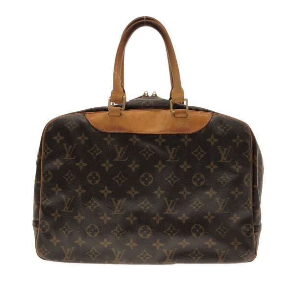 36901675 3 Louis Vuitton Deauville Monogram Canvas Handbag Brown