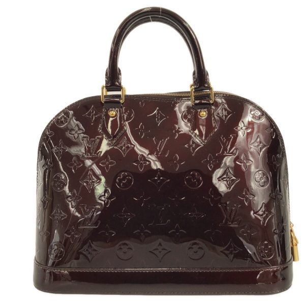 36902942 3 Louis Vuitton Alma Patent Leather Handbag Amarant