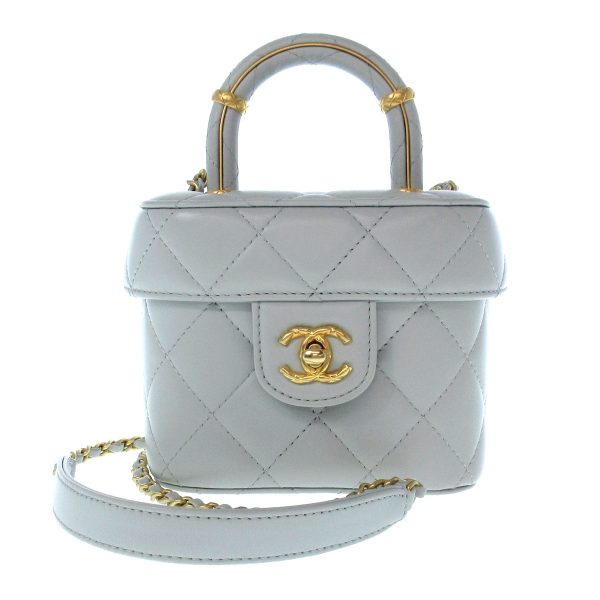 36903120 1 Chanel Vanity Bag Lambskin Light Blue