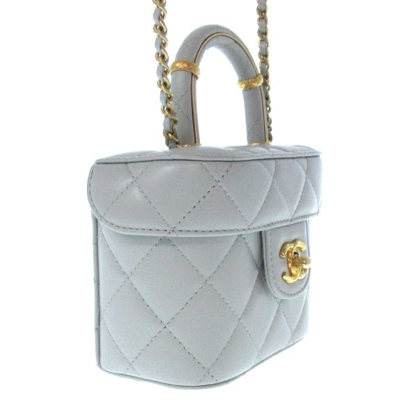 36903120 2 Chanel Vanity Bag Lambskin Light Blue