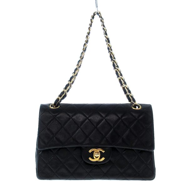 36903128 1 Chanel Double Flap Shoulder Bag Lambskin Black