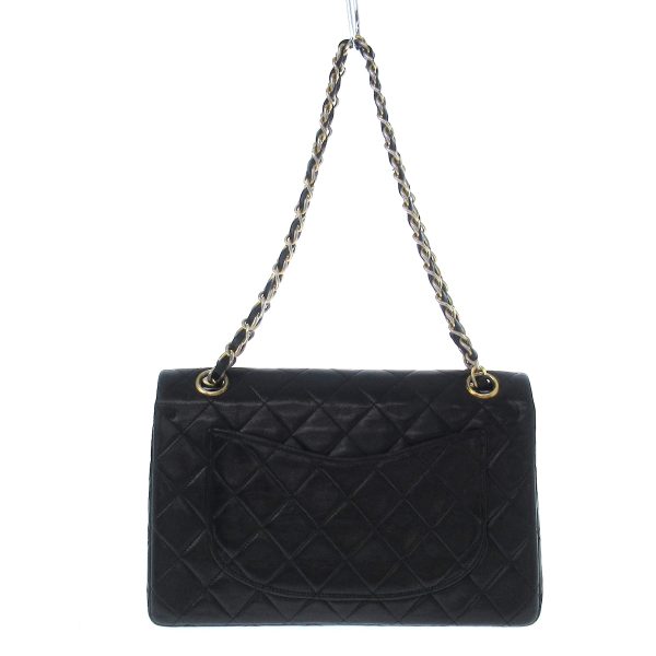 36903128 3 Chanel Double Flap Shoulder Bag Lambskin Black