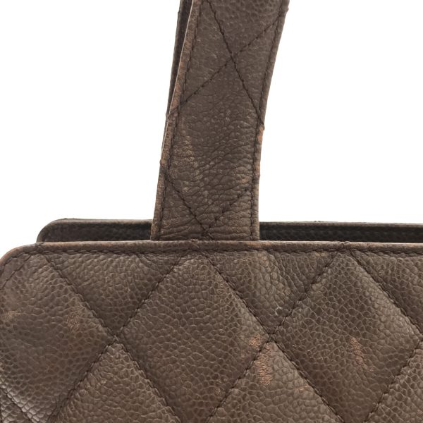 36904425 9 Chanel Matelasse Shoulder Bag Caviar Skin Dark Brown