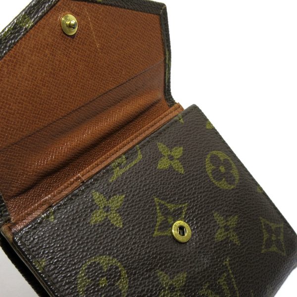 36904583 7 Louis Vuitton Portomonevier Monogram Canvas W Hook Wallet Brown