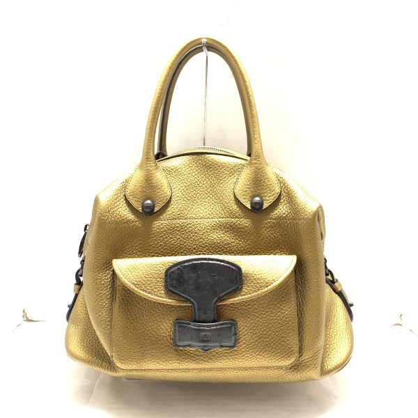 36905117 1 Loewe May Handbag Leather Bronze