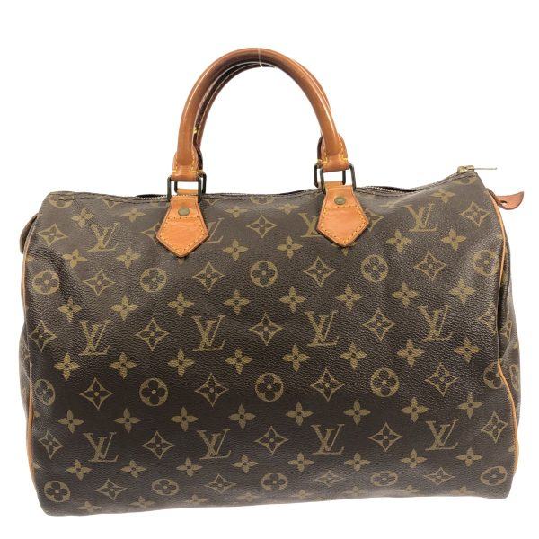 36906127 1 Louis Vuitton Speedy Monogram Canvas Handbag Brown