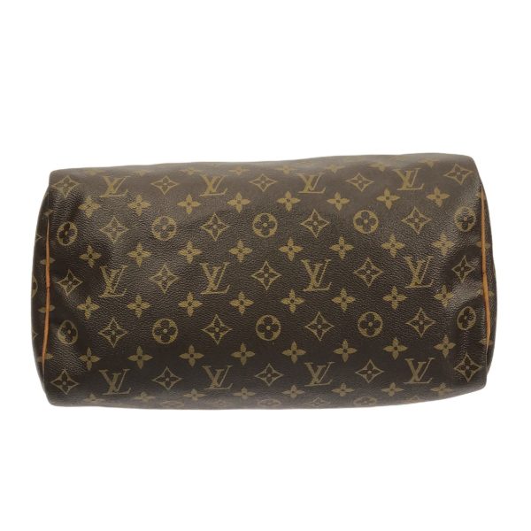 36906127 4 Louis Vuitton Speedy Monogram Canvas Handbag Brown