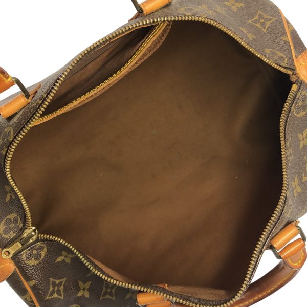 36906127 6 Louis Vuitton Speedy Monogram Canvas Handbag Brown