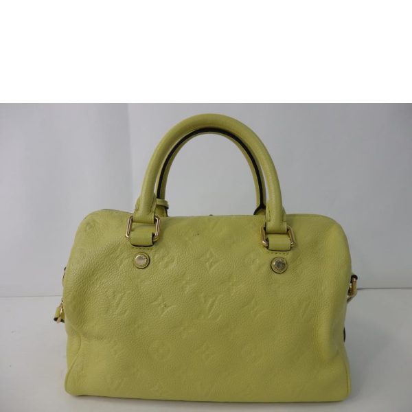 36928 2 Louis Vuitton Speedy Bandouliere Monogram Empreinte Handbag Citrine Yellow