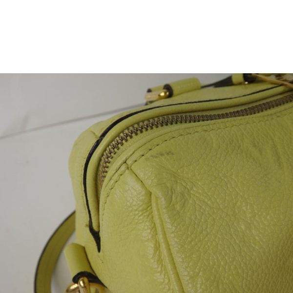 36928 9 Louis Vuitton Speedy Bandouliere Monogram Empreinte Handbag Citrine Yellow