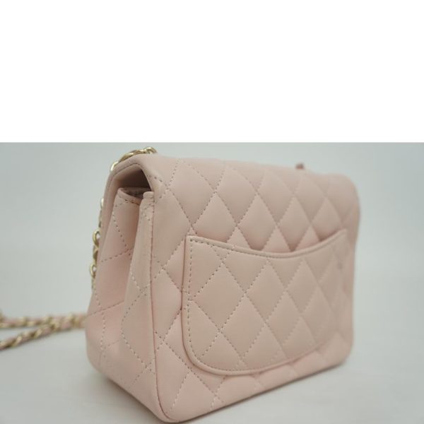 36937 10 CHANEL Matelasse Mini Flap Bag Pink