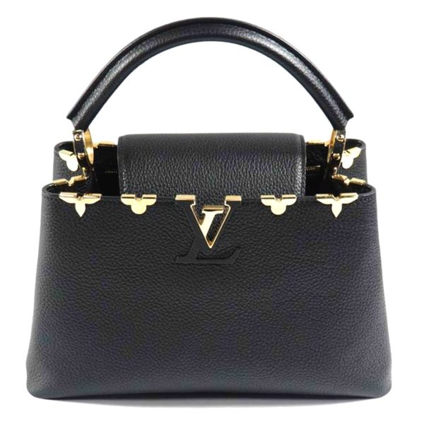 36953 1 Louis Vuitton Capucines MM Handbag BlackGold