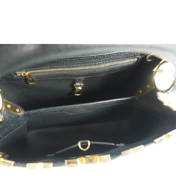 36953 5 Louis Vuitton Capucines MM Handbag BlackGold