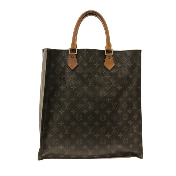 36963977 3 Louis Vuitton Sac Pla Canvas Monogram Handbag Brown