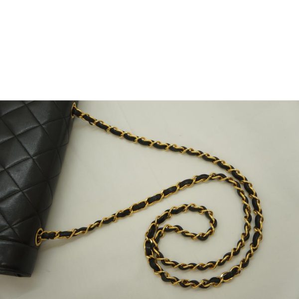 36968 4 Chanel Matelasse Diana Flap Chain Shoulder Bag Black