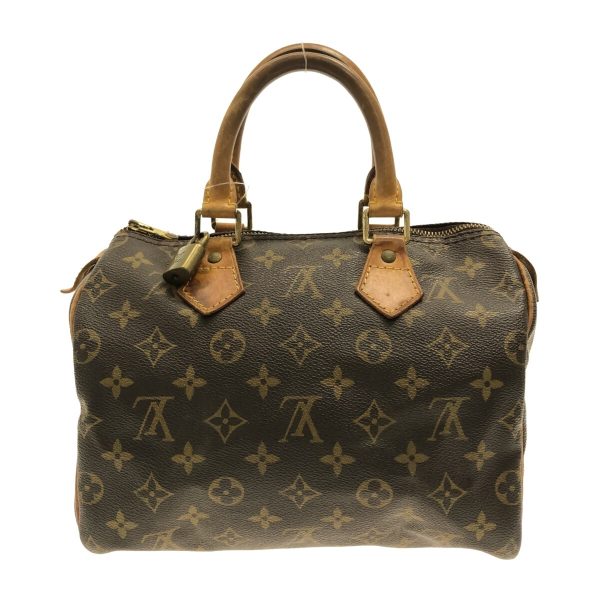 36992490 3 Louis Vuitton Speedy Canvas Monogram Handbag Brown