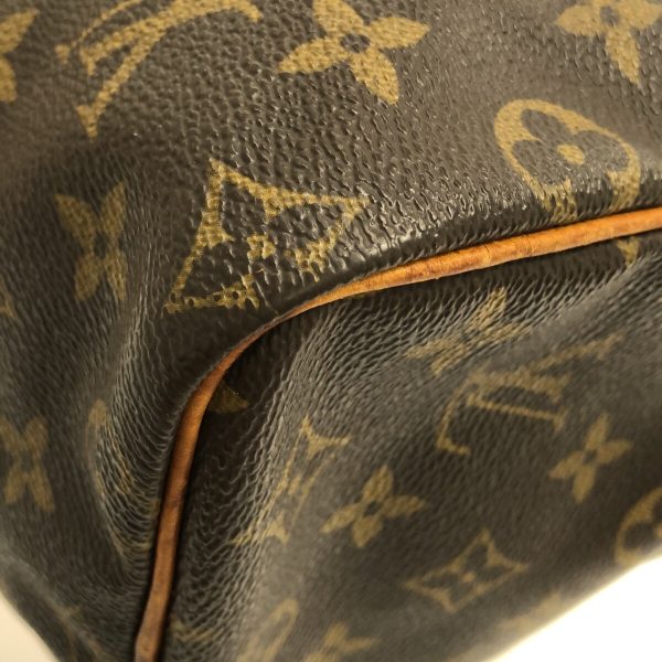 36992490 5 Louis Vuitton Speedy Canvas Monogram Handbag Brown