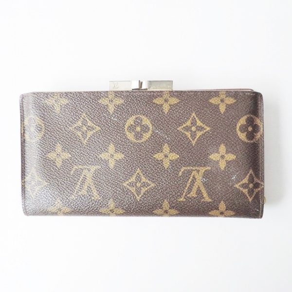 36998458 2 Louis Vuitton Continental Canvas Monogram Clutch Long Wallet Brown