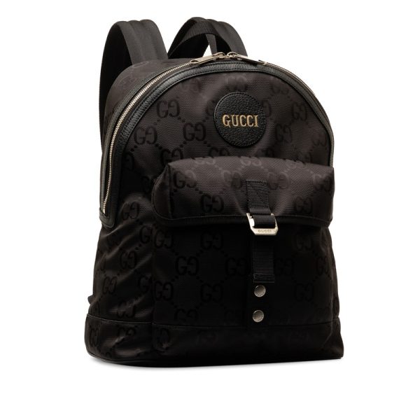 36ipus8ljlz0cffd 2 Gucci GG Nylon Rucksack Backpack Black Nylon Leather